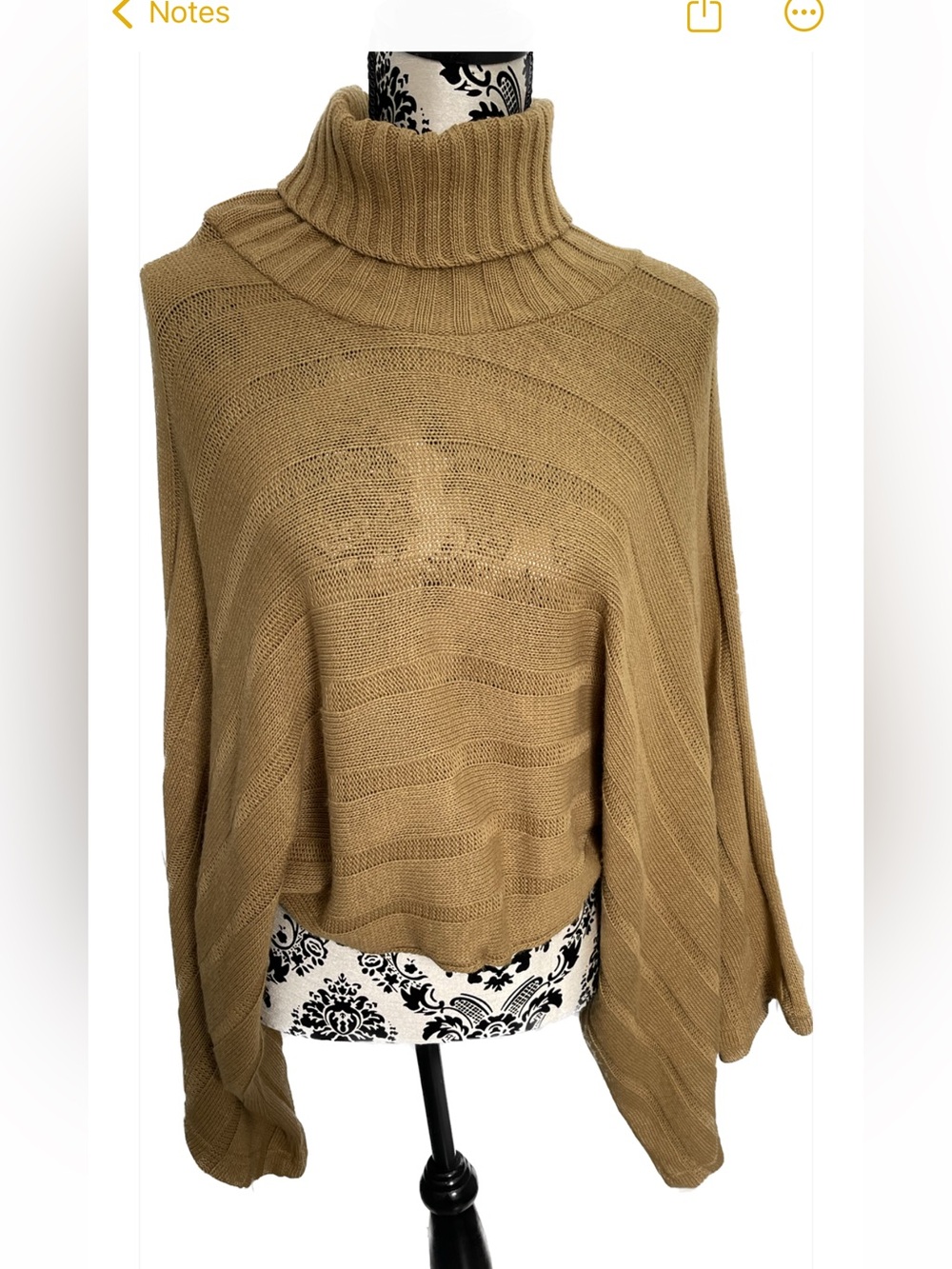 Turtleneck Angel Wing Sleeves Sweater